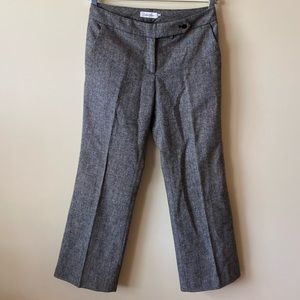 Calvin Klein Knit strait leg pants women size 4 grey